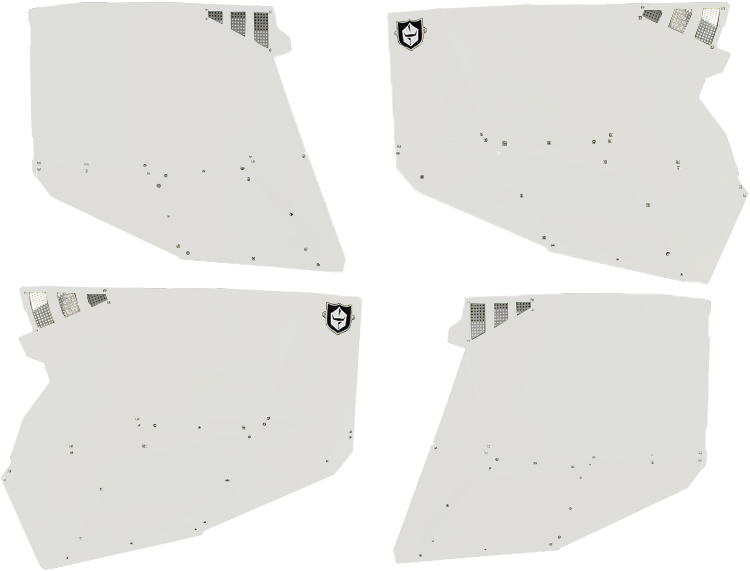 Pro Armor Stealth Door Alluminum Skins White POL - P144228WH-133 Polaris RZR 2014-2021