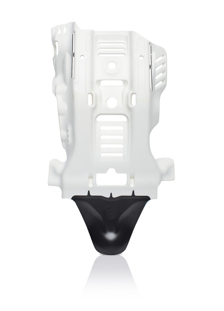 Acerbis 2791671035 Skid Plate With Linkage Guard White Black Husqvarna TE250i / TE300i 2020-2023