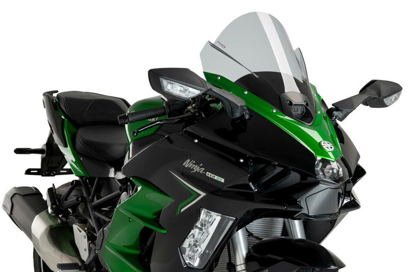 Puig Hi-Tech Parts Windscreen Z-Racing Smoke - 21714H Kawasaki Ninja 2023