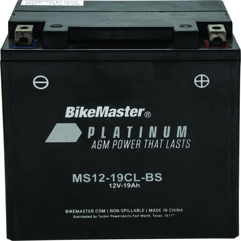 BikeMaster 780722 AGM Battery - MS12-19CL-BS - Photo - Primary
