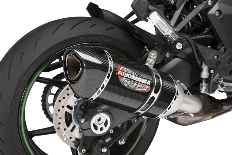 Yoshimura Exhaust Street Alpha Slip-ON SS CF - 14161BP220 Kawasaki Ninja 1000SX 2022-2023