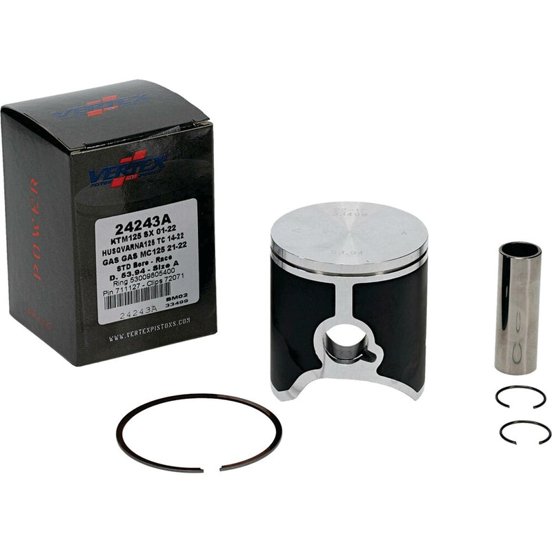 Vertex Piston Kit Cast Race 53.94/Standard - 24243A For KTM SX 125 / XC 125 2001-2024 | Husqvarna TC 125 2014-2024