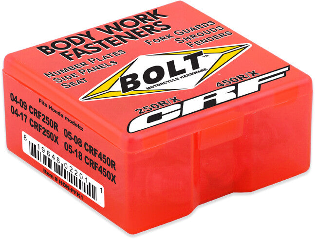 Bolt Full Plastic Fastener Kit - HON-PFK1 Honda CRF250R / CRF250X / CRF450R / CRF450X 2004-2018
