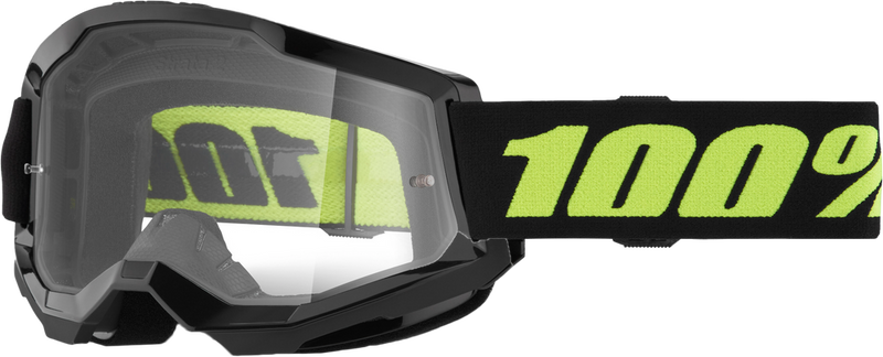 100% 610-5230 50027-00022 STRATA 2 GOGGLE SOLAR ECLIPSE CLEAR LENS