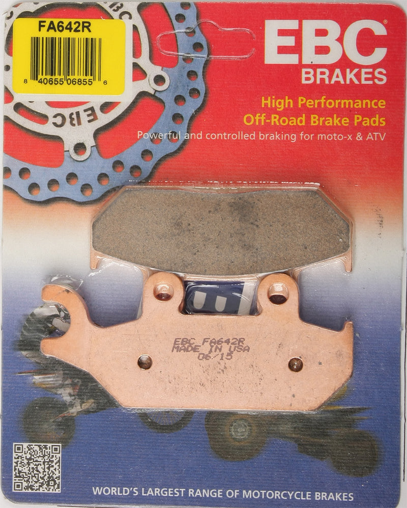 EBC Brake Pads Sintered R Series - FA642R For Yamaha UTVs 2014-2018 | Can-Am Maverick / Commander 2014-2015