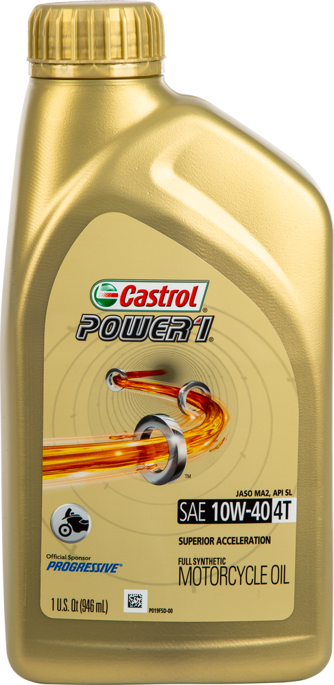 Castrol 83-0448 15D1C9 POWER 1 SYNTHETIC OIL 4T 10W40 1QT