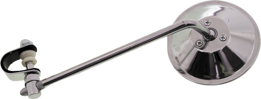 Emgo 56-9866 20-06808 ROUND CLAMP-ON MIRROR SILVER 8"