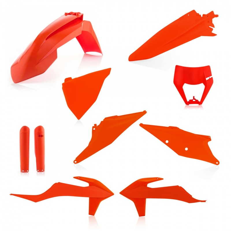 Acerbis 2791545226 20-23 KTM 150-500 Xcf-w/ Xc-w-tpi/ Exc-tpi/ Exc-f Full Plastic Kit - 16 Orange - Photo - Primary