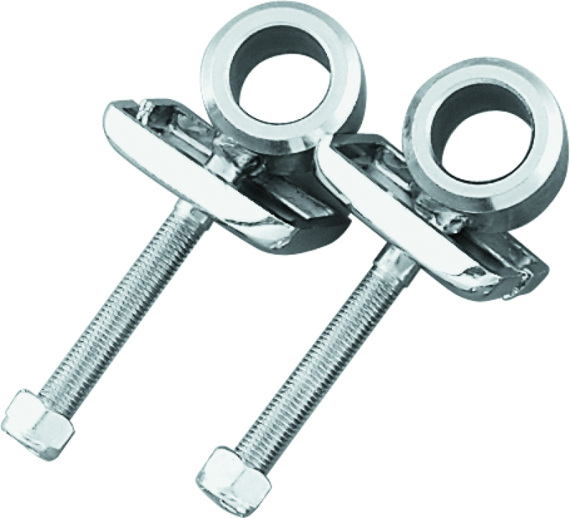 Bikers Choice 490006 79-99 XL 73-E86 FL FX 82-94 FXR 80-83 FLT Chrome Axle Adjusters Replaces H-D 41530-84T - Photo - Primary