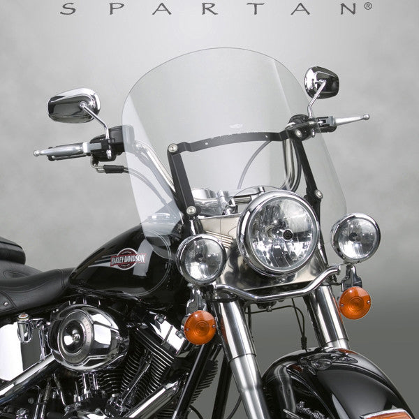 National Cycle Spartan Windshield Clear Quick Release 17" - N21300 For Harley Softail 1986-2013