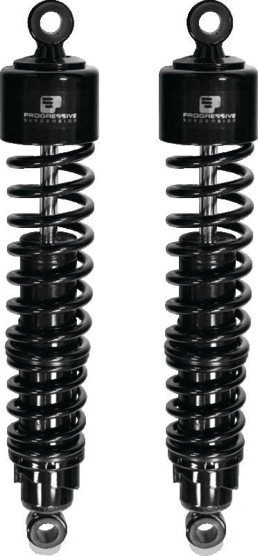 Progressive Suspension 413-4039B Progressive Harley 413 Series Shocks 15.0in - Black - Photo - Primary
