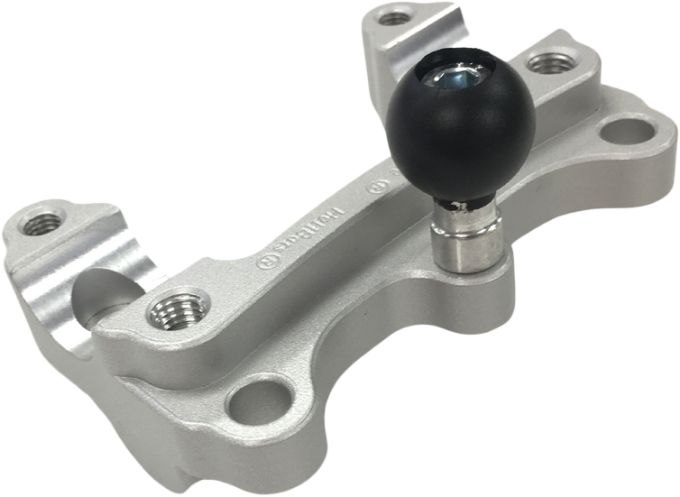 Helibars 281-0533 HR06169-RB HANDLEBAR RISERS TOUR W/RAM BALL SILVER TRI