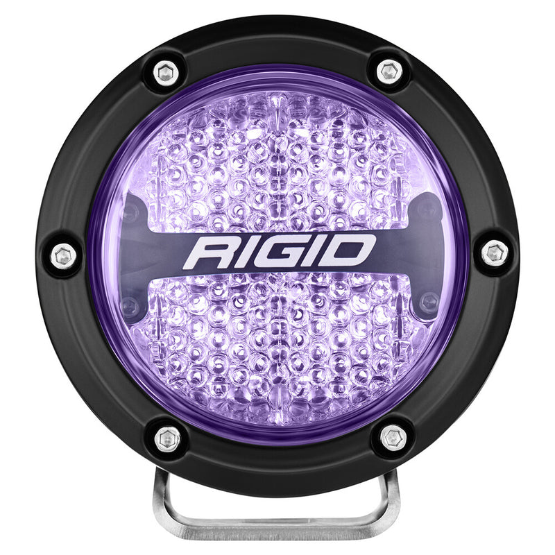 Rigid Industries 652-36300 36400 360-SERIES 4" DIFFUSED RGB/2 RGBW