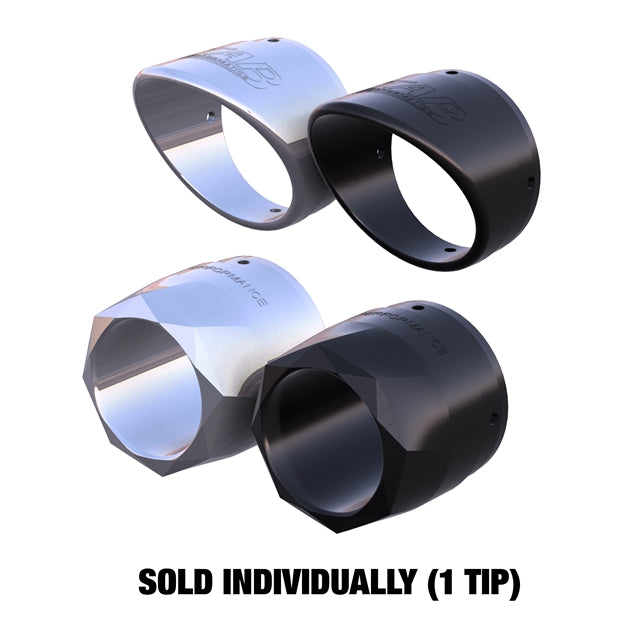 Tab Performance 3.5 inch Exhaust Tips (Sold Individually 1 pc) - Chrome Slash End Caps 3.5-EXHAUST-TIPS-C