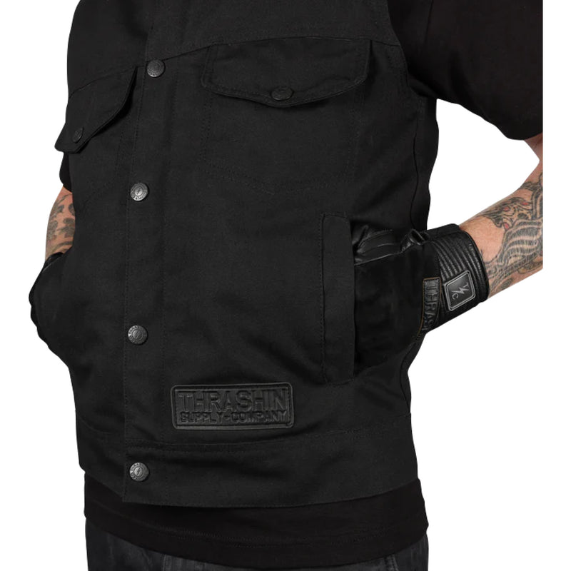 THRASHIN SUPPLY CO. Nightrider v2 Riding Vest Black