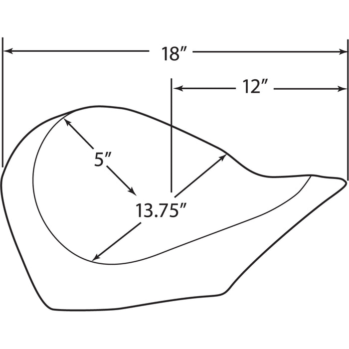 DRAG SPECIALTIES Low-Profile Solo Seat Diamond - Stitch Victory '03-'17