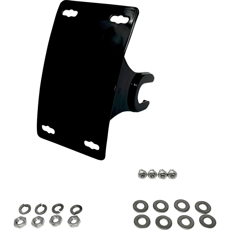 Dk Custom Products License Plate Kit - DK-M8LP-AX-CRV For Harley Softail 2018-2025