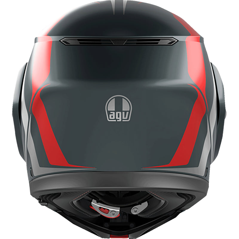 AGV 0100-2405 2118296002006S Streetmodular Resia Helmet Streetmodular Helmet - Resia - Matte Gray/Silver/Red - Small