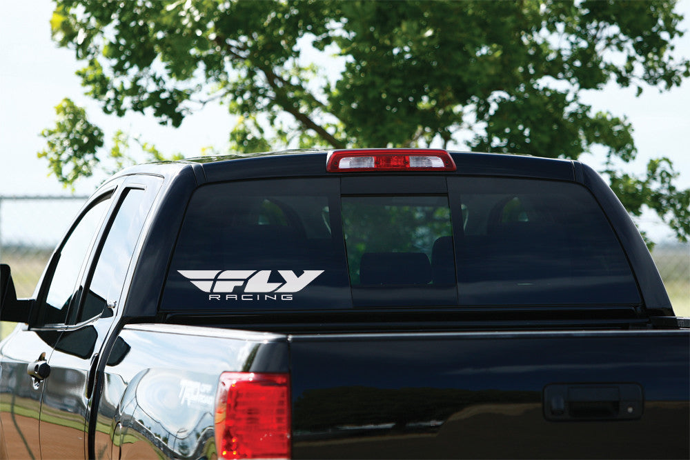Fly Racing 99-8218 20" FLY RACING TDC W WINDOW DECAL 20" DIE-CUT WHITE