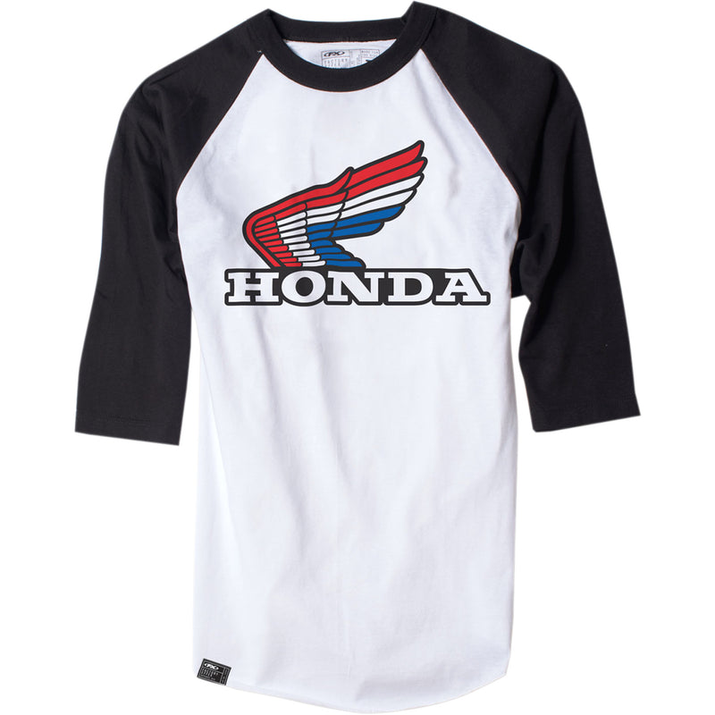 FACTORY EFFEX Vintage Honda Baseball T-Shirt White/Black