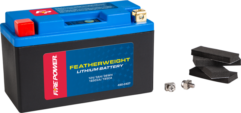 Fire Power Featherweight Lithium Battery 165 CCA 12V/36WH - HJT9B-FP-B Kawasaki 400 / KLX400R / KLX400SR 2003