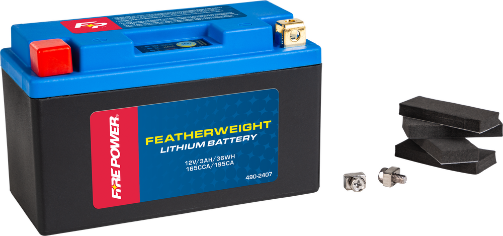 Fire Power 490-2407 HJT9B-FP-B FEATHERWEIGHT LITHIUM BATTERY 165 CCA 12V/36WH