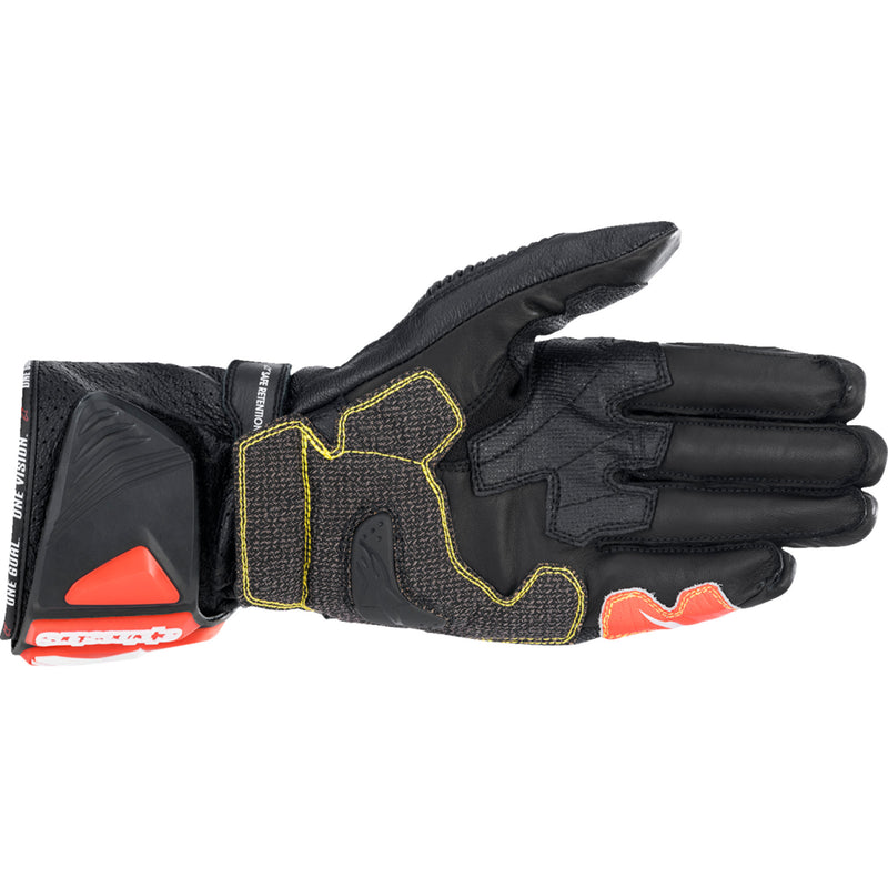 ALPINESTARS GP Tech v2 Gloves Black/White/Fluo - Red