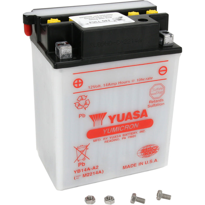 YUASA YB14A-A2 YUAM2214AIND Conventional Battery — 12 V Battery - YB14A-A2