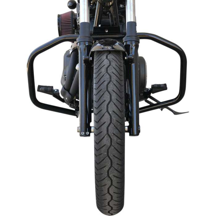 BARON 1624-0255 BA-7150-00B Full-Size Engine Guards Engine Guard - Black - Bolt