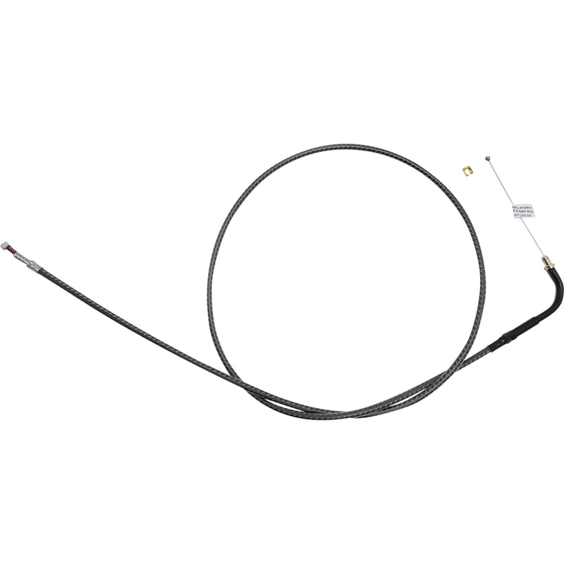 Magnum Shielding Karbonfibr Braided Throttle Idle Cable 47-1/2" - 74218 For Harley Motorcycles 1984-2017