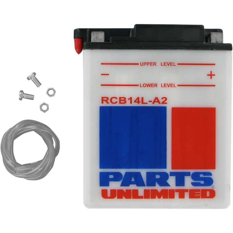 Parts Unlimited Conventional Battery - RCB14L-A2 For Suzuki Motorcycles 1972-2014 | Kawasaki Motorcycles 1984-2018 | Yamaha Motorcycles 1973-1990