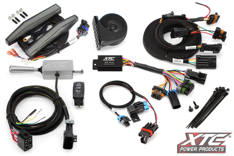 Xtc Power Products Auto Turn Signal Kit With Billet Lever AND Front DRL Lights POL - ATS-L-POL-M24R-DRL Polaris Ranger 2024-2026
