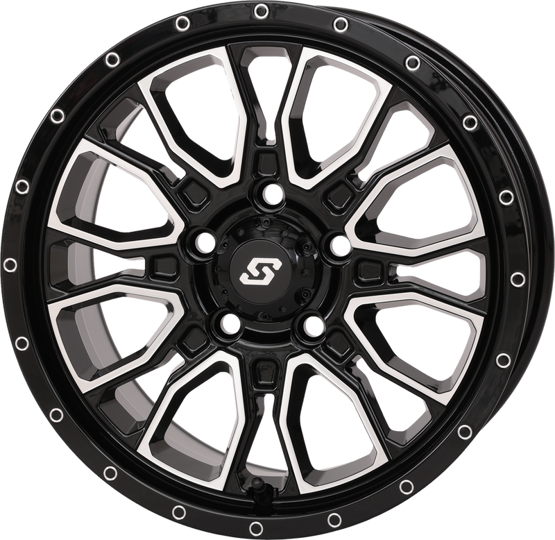 Sedona 570-9109 570-9109 FUSION WHEEL 15X7 5+2 5/4.5 GLOSS BLK/MACHINED