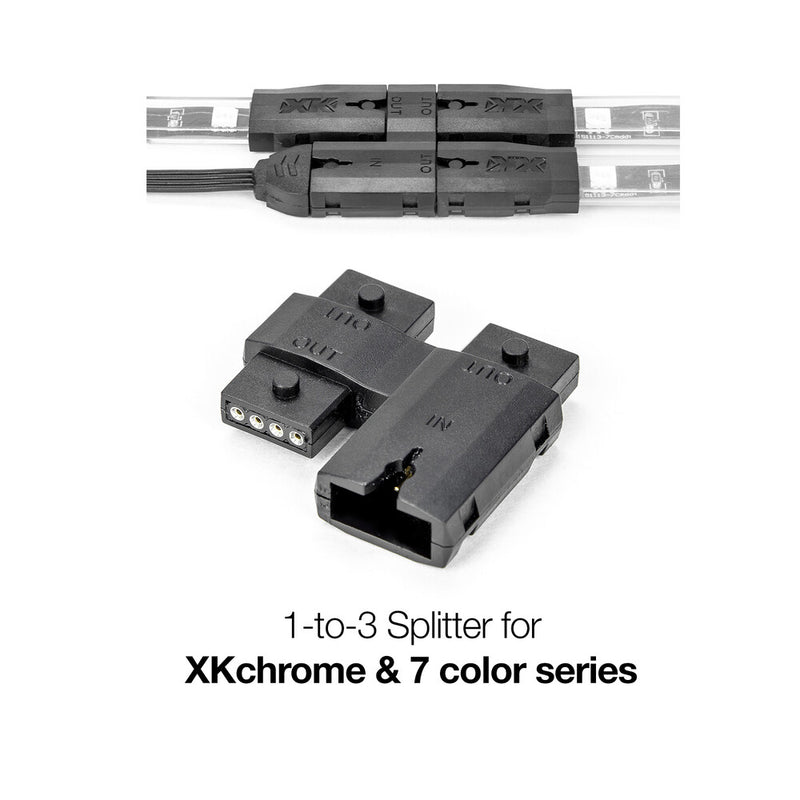 Xk Glow 1-to-3 Splitter - XK-4P-SPLIT