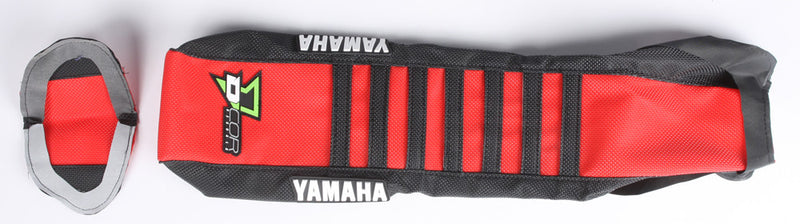 D'cor Visuals D-Cor Seat Cover Black RED Black - 30-50-459 Yamaha Dirt Bikes 2014-2018