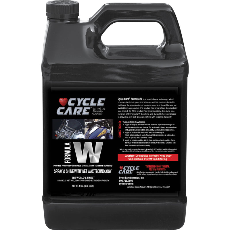 CYCLE CARE FORMULAS 3716-0002 66128 Formula W Wet Wax Spray Formula W Wax Spray - 1 U.S. gal.