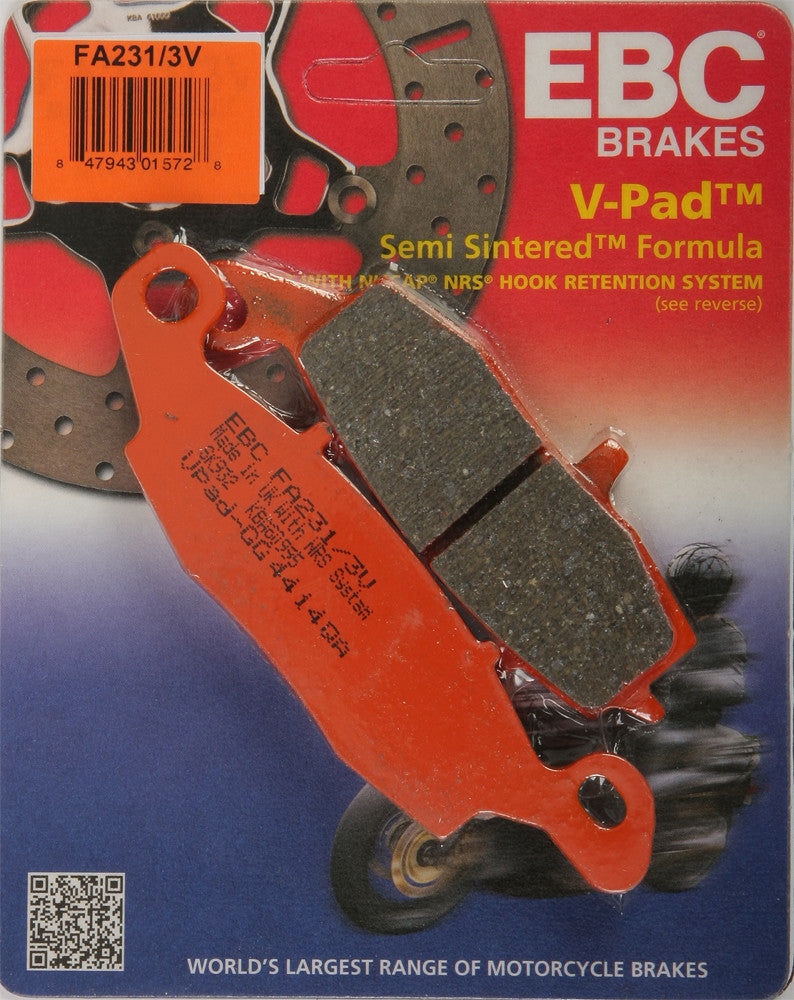 EBC Brake Pads V-Series - FA231/3V Kawasaki 1500 / 1600 2000-2008