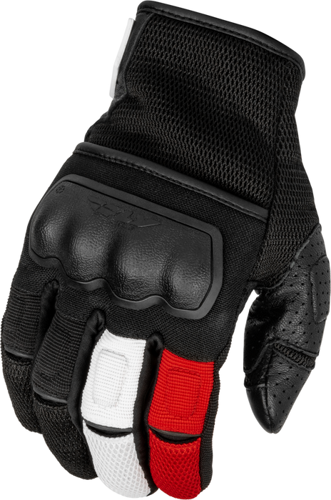 Fly Racing 476-4127S 476-4127S COOLPRO FORCE GLOVES BLACK/WHITE/RED SM
