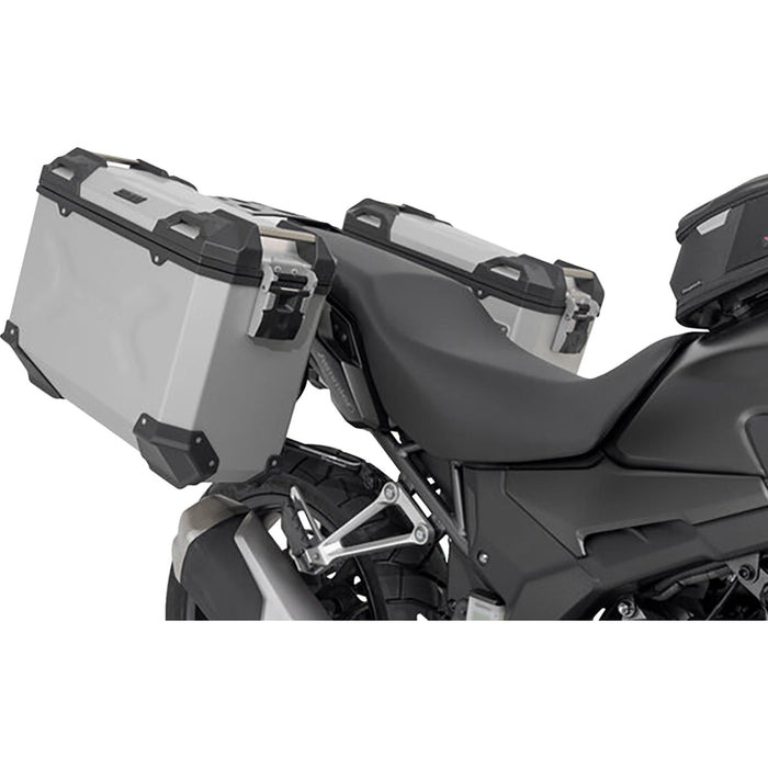 SW-MOTECH 3580-0400 KFT.01.400.70001/S TRAX ADV Aluminum Case System silver - honda cb/cbr/nx 500 '13-'24