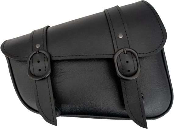 Willie & Max 63-0417 59919-00 BLACK JACK SWINGARM BAG 4L BLACK/BLACK BUCKLE