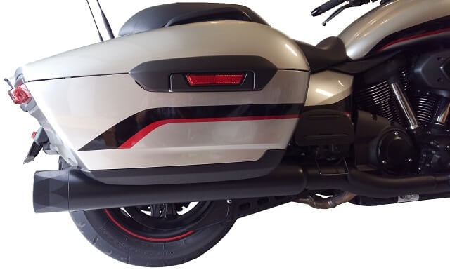 Tab Performance 4" B.A.M. Stick Exhaust Pipes Black Yamaha Using Stock Or Other Tip, Non - 311-2290-N-NB Yamaha Star Eluder / Star Venture 2020-2021