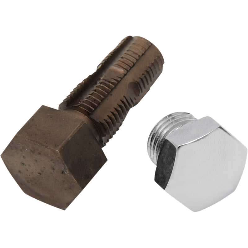COLONY DS-190900 7502-2 Drain Plug oil tank with tap - oversized - chrome