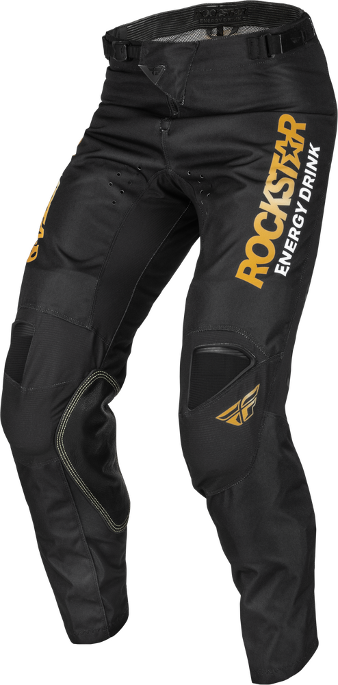 Fly Racing 375-03330 375-03330 KINETIC ROCKSTAR PANTS BLACK/GOLD SZ 30
