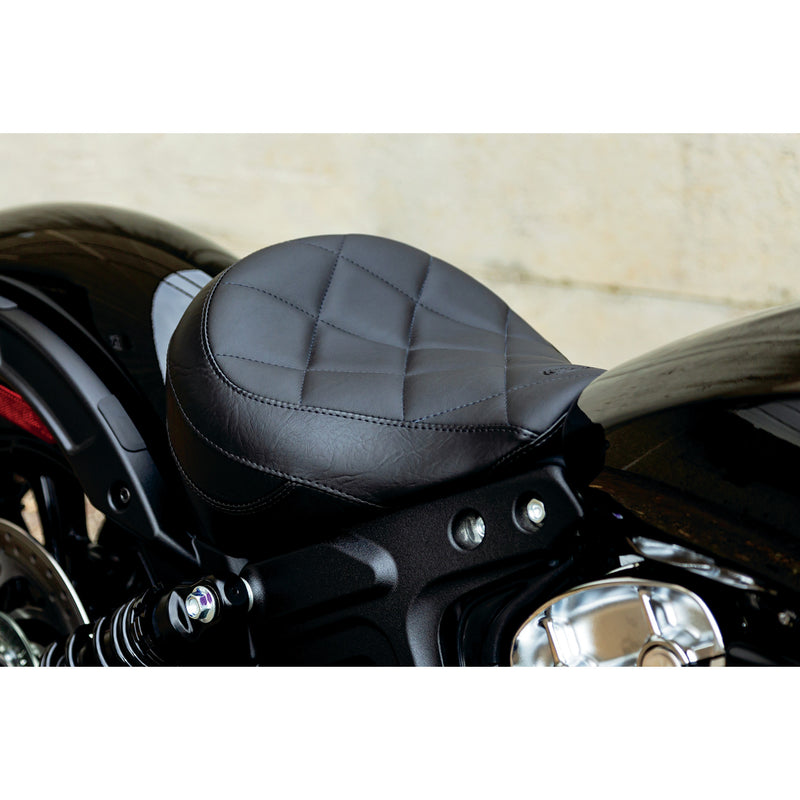 Mustang Solo Touring Seat Black - 76842 For Indian Scout 2018-2024