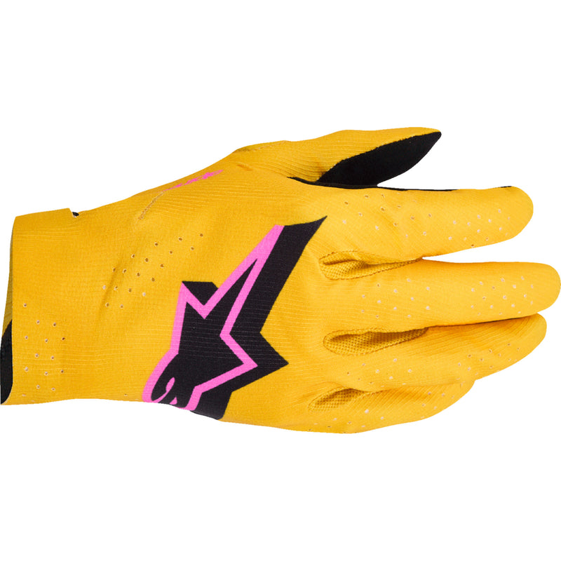 ALPINESTARS Supertech MX Gloves Gold/Black/Fluo - Pink