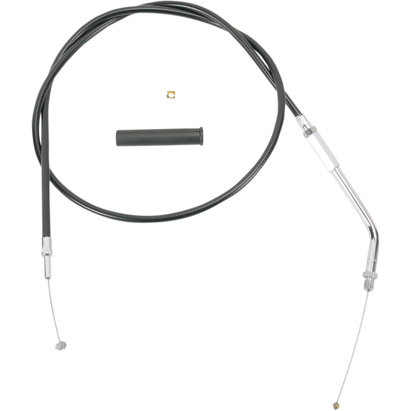 Drag Specialties Black Vinyl Cable 32-1/2" For Harley Motorcycles 1981-1989