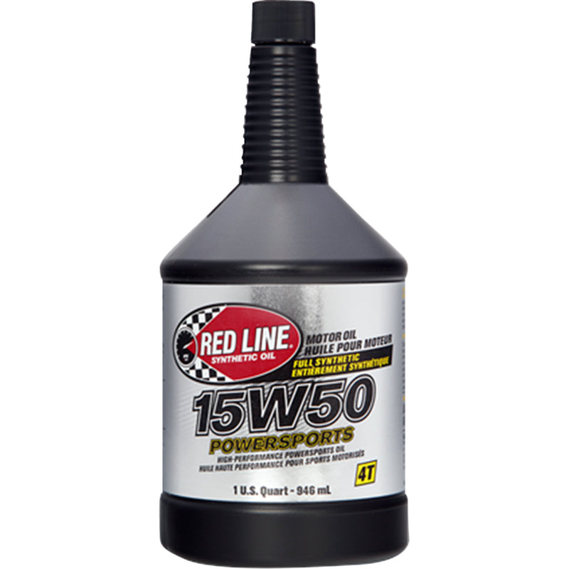 RED LINE SYNTHETIC OIL 3601-1025 42104 Powersports Oil 15w50 - 1 us quart