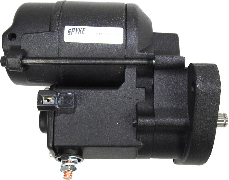 Spyke Starter 1.4KW Black ` BIG Twin (except FLH T) - 400410 For Harley Motorcycles 1989-1993