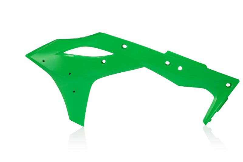 Cycra 1CYC-1868-72 17-20 Kawasaki KX250F Powerflow Radiator Shrouds - OEM Green - Photo - Primary