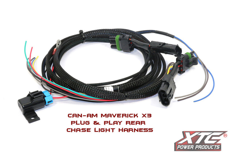 Xtc Power Products Plug N Play Rear Chase Bar Harness - CAN-MAV-LBH Can-Am Maverick 2017-2021